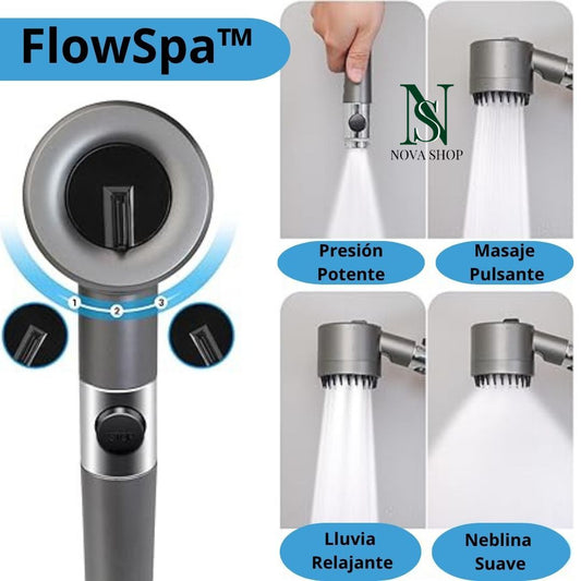 FlowSpa™ Cabezal de Ducha  masajeadora SPA de alta presión